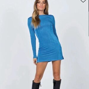 Lioness Vibrant Blue Long Sleeve Dress